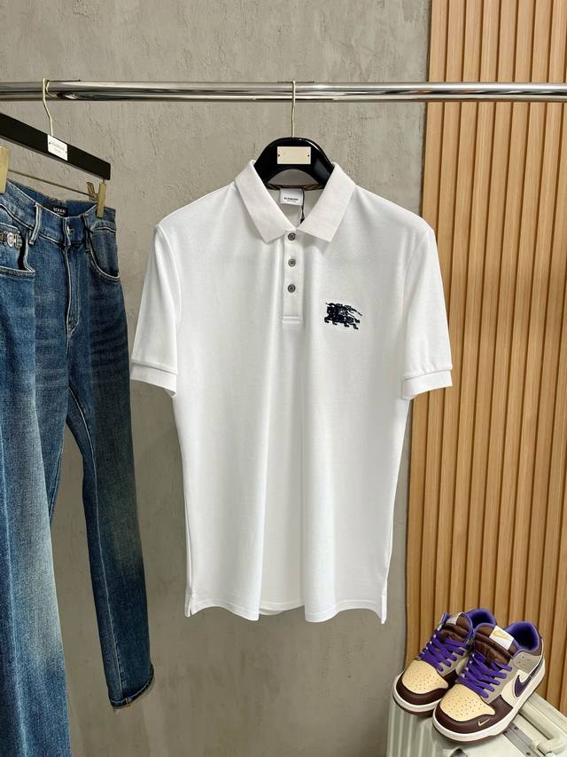 Burberry's new men's logo short-sleeved polo shirt for Spring/Summer 2025 conti