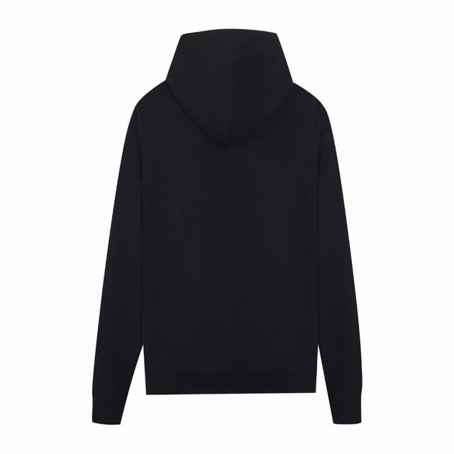 High-end Maisonmargiela embroidered reverse-lettering hooded sweatshirt, unisex