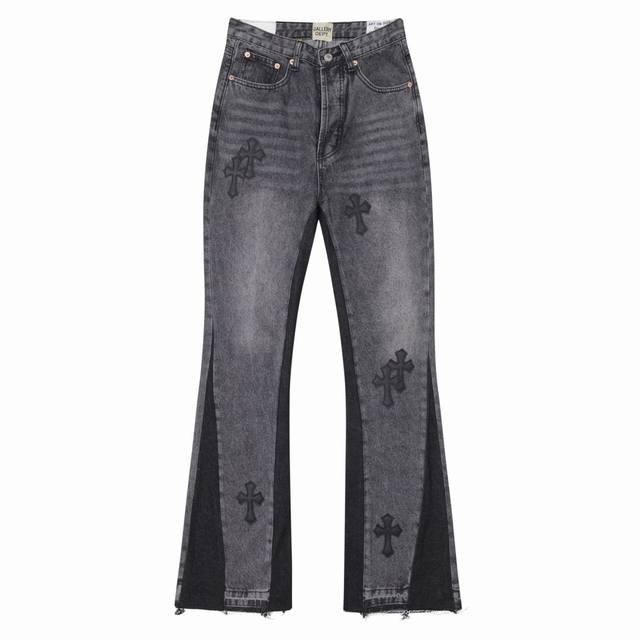 High-quality Chrome Hearts x Gallery Dept. collaboration, leather-labeled cross