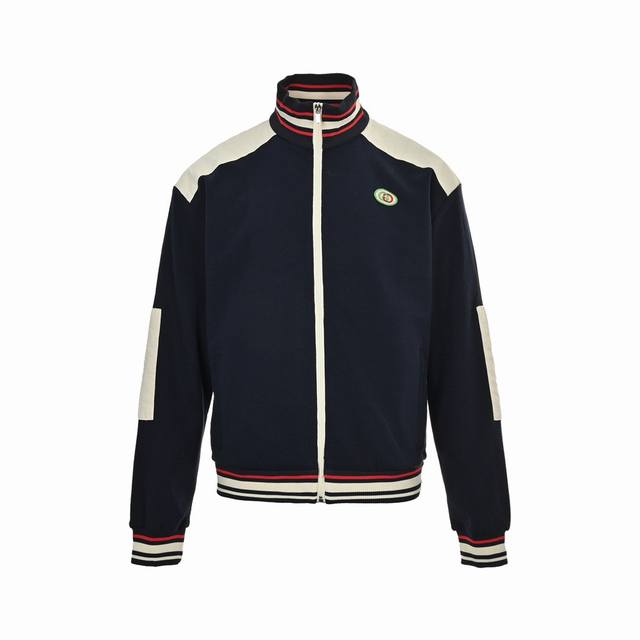 Gucci 24Fw Embroidered Logo Zip-Up Jacket Made from premium Italian custom-made