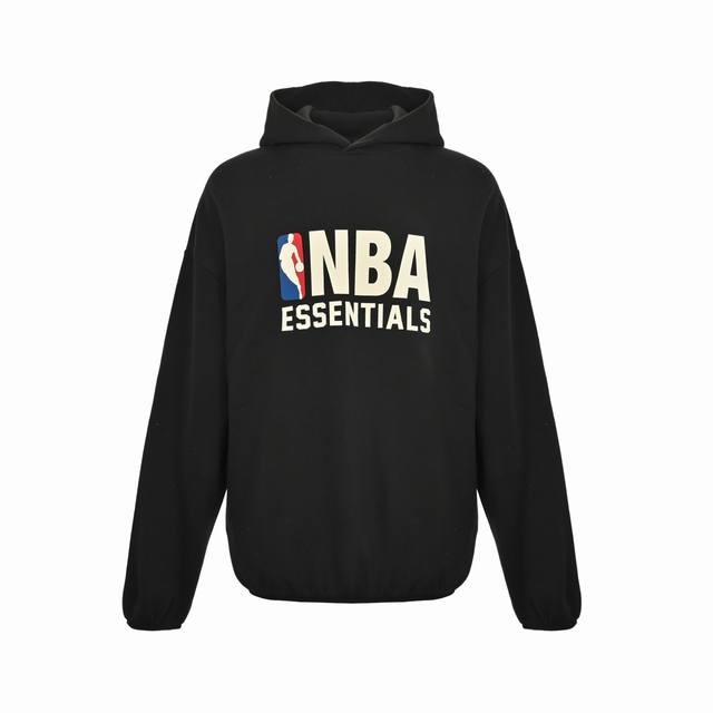 Fear Of God & NBA Fog collaboration hooded sweatshirt complements the Essentials