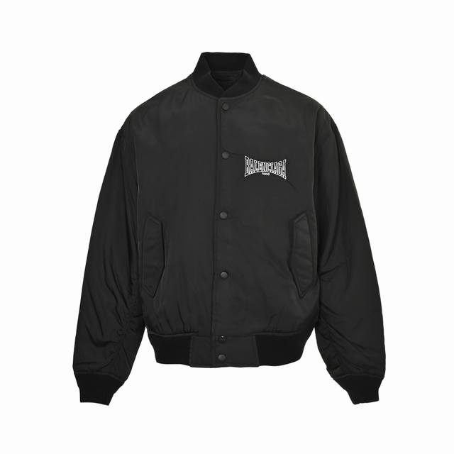 Balenciaga 24Fw slogan embroidered flight jacket counter P32 yuan purchase class