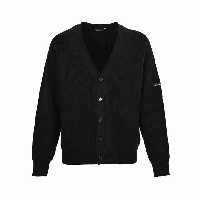 Balenciaga 24FW cardigan sweater with sleeve badge DDD. Originally purchased for
