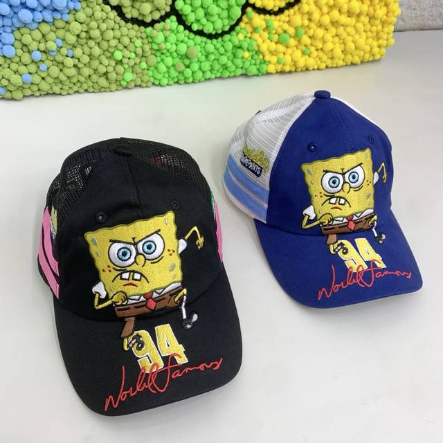 Supreme X Spongebob Squarepants collaboration, a cartoon hip-hop baseball cap fo