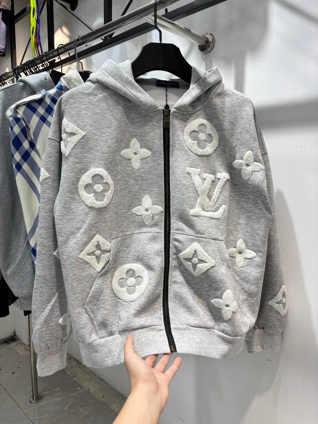 Style: Zmr101# Lv Louis Vuitton zippered hooded jacket with all-over custom mon