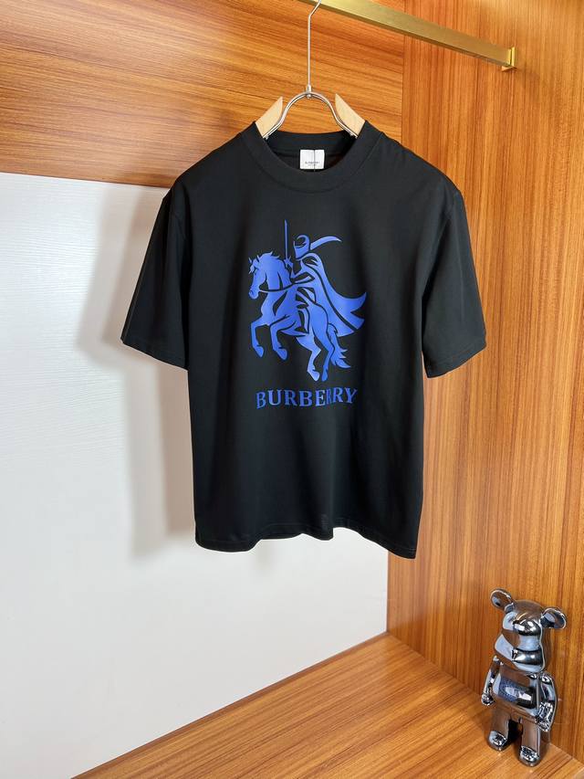 Burberry 2025 Spring/Summer new arrivals. Round-neck, pure cotton short-sleeved