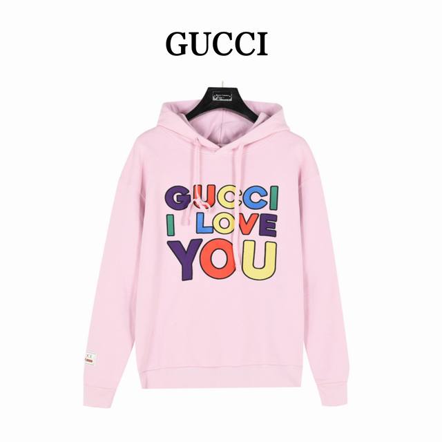 Gucci's heavily crafted, full-color logo and lettering embroidered hooded sweats