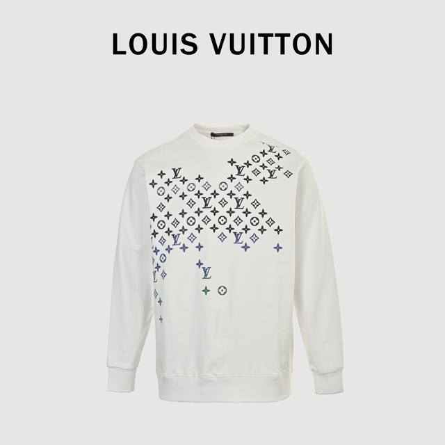 Louis Vuitton Lv 24Fw monogram gradient print crewneck sweatshirt DDD. Made from
