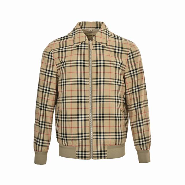 Burberry Check Zipper Lapel Jacket This jacket is rarely seen in trade channels