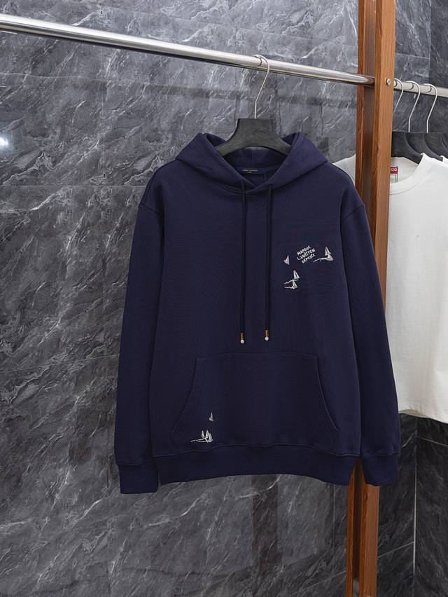 Style No. J040 Lv 25 new sailing hooded sweatshirt Made of 460g pure cotton ter