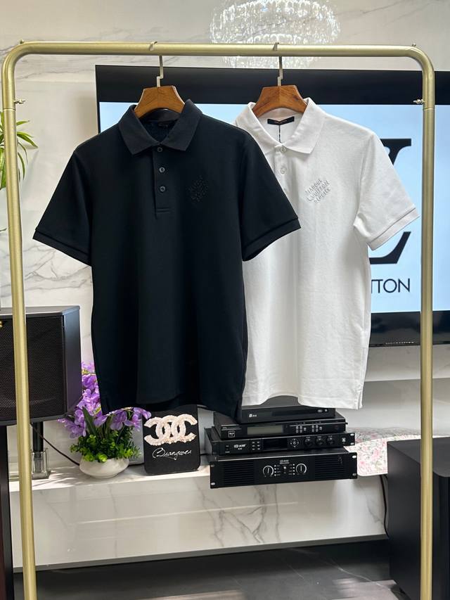 Lv 25Fw New Summer Lapel Polp Short Sleeve High-end business fashion design, mor