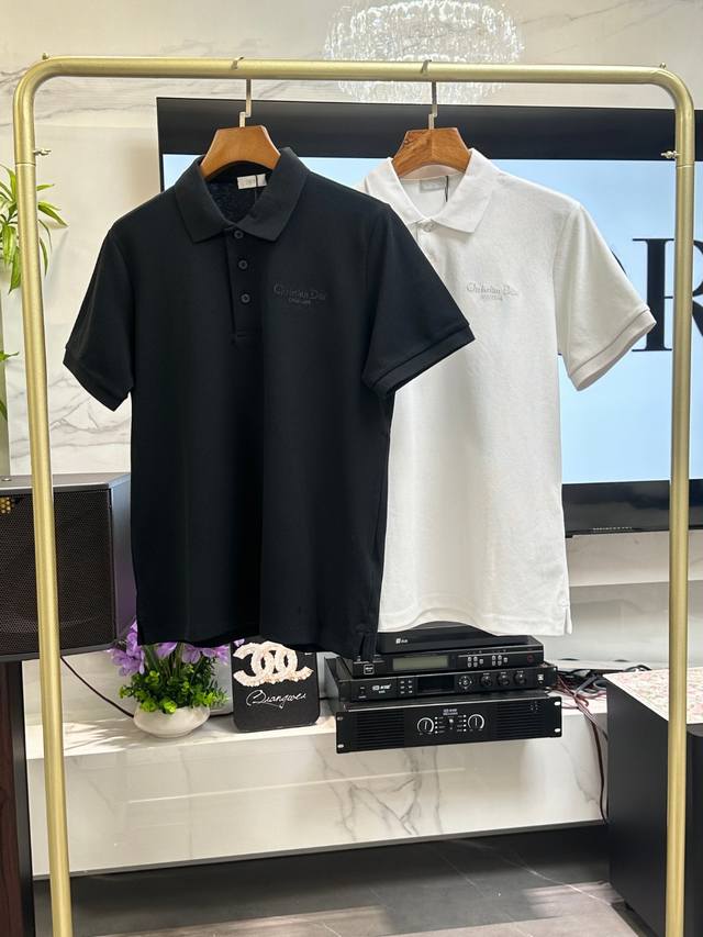 Dior 25Fw summer new arrival lapel Polp short-sleeved high-end business fashion