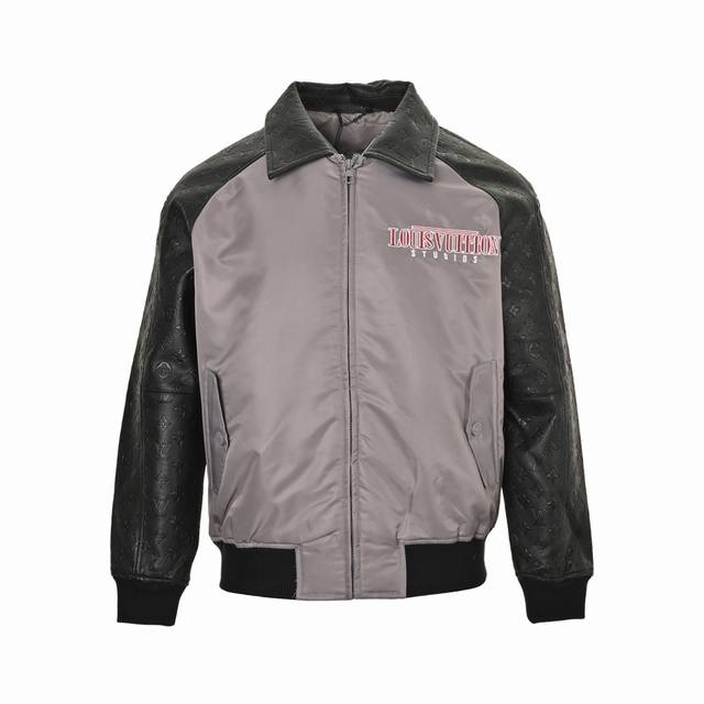 Louis Vuitton portrait embroidered baseball jacket Inspired by 1980s retro, it i