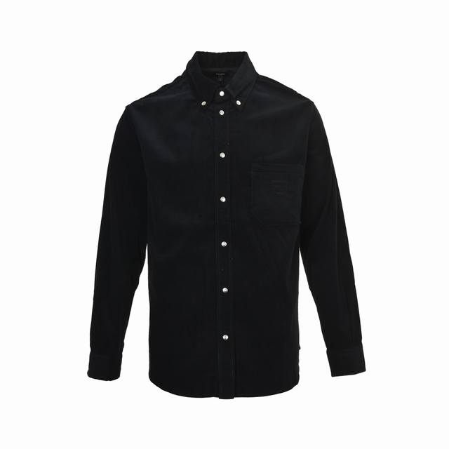 Fendi 25Fw Blue Corduroy Shirt Jacket Made of blue corduroy fabric, 100% cotton,
