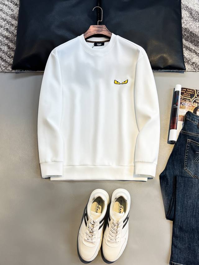 Fd# Autumn/Winter 25 Round Neck Pullover Sweatshirt DDD. A stylish and casual pu