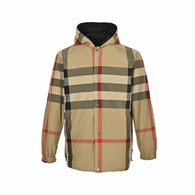 Burberry classic check reversible trench coat Bur reversible taffeta hooded coat
