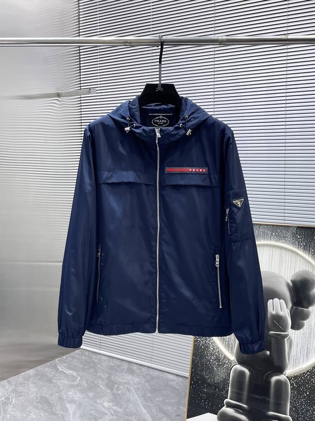 Prada's new 2025 hooded jacket, a high-end version! Custom-made fabrics are brea