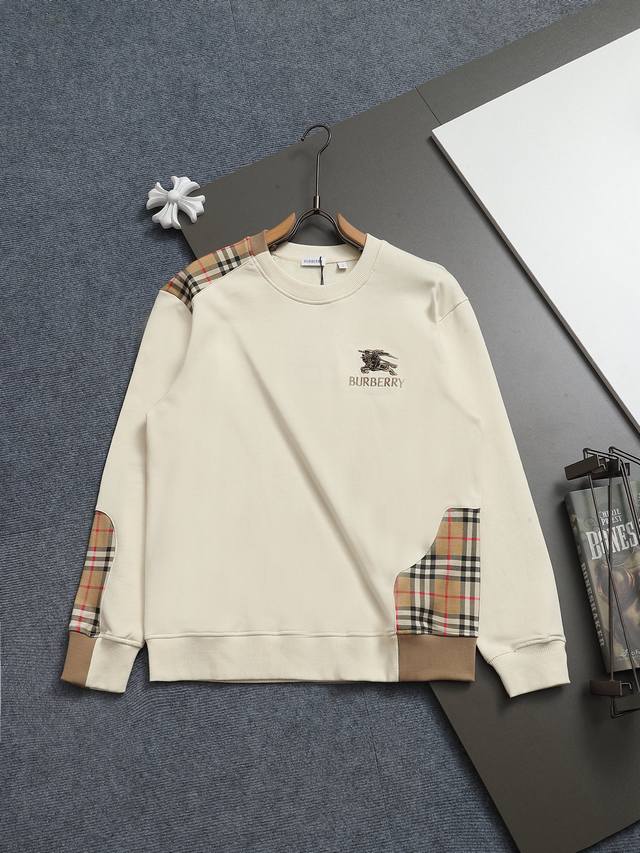 Burberry Burberry plaid patchwork large logo, a classic and exquisite upgrade, i