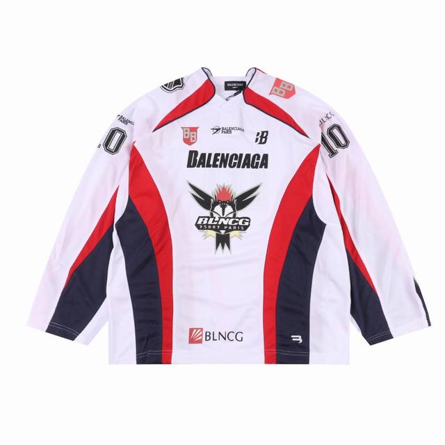 BalenciagaحBalenciaga Sports Mesh Plain Long Sleeve Jersey This jersey is extrem