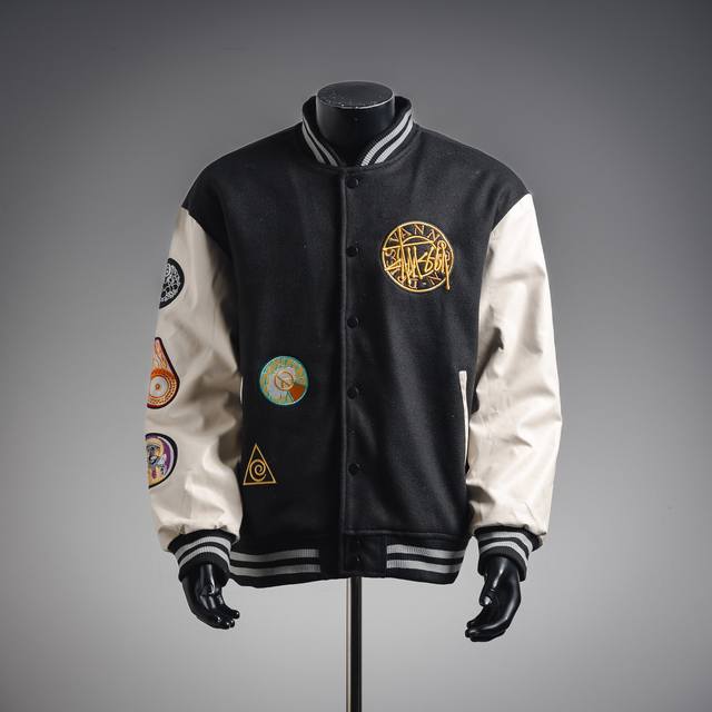 Dries Van Noten x Stussy 22Fw Padded Baseball Jacket The highest-quality origina