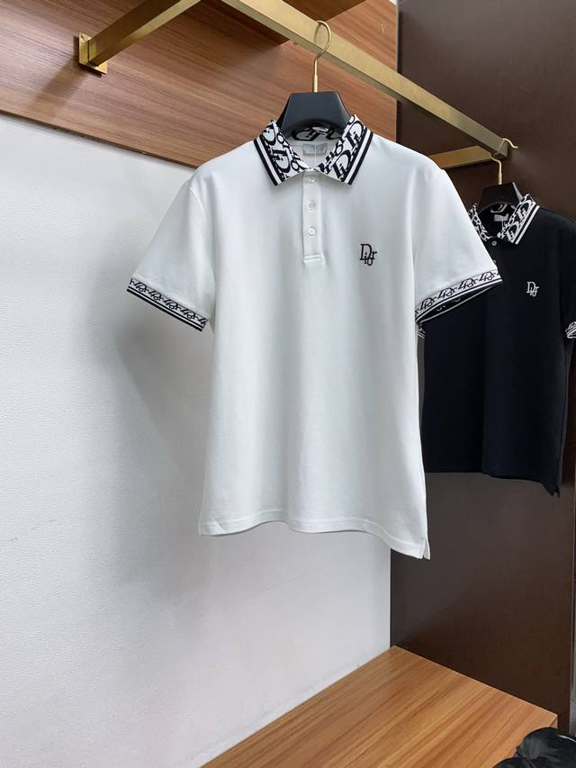 Dior's new Spring/Summer 2025 fine-grained pique business Polo shirt features a