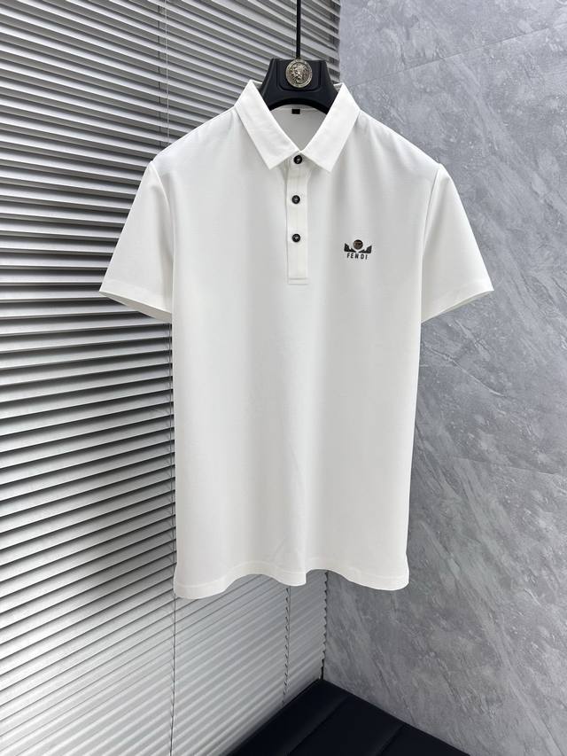 Fen's 2025 Spring/Summer new men's short-sleeved Polo shirt features the brand'