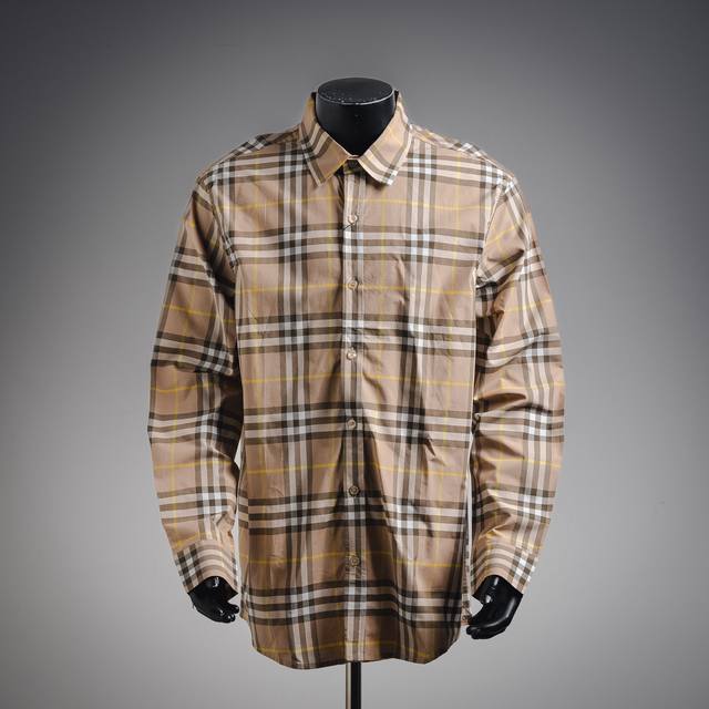 Burberry Bbr 25Ss new striped long-sleeved shirt DDD. This is the brand's most i