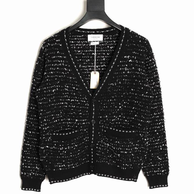 Thom Browne Tb 25Fw Chanel-inspired tweed knitted cardigan This cardigan is base