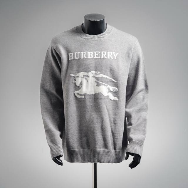 Burberry Bbr 25Ss Equestrian Knight Logo Crew Neck Knit Sweater Product Descript