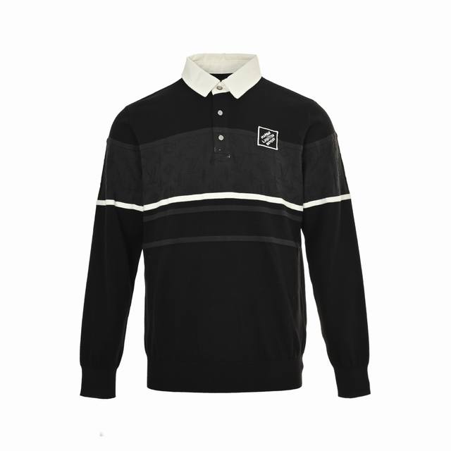 Louis Vuitton obscure pattern jacquard Polo sweatshirt Authentic 1 0 purchase, 4