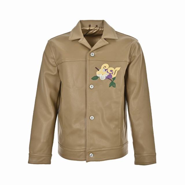 Louis Vuitton 24Fw Pharrell floral embroidered leather jacket counter price P598