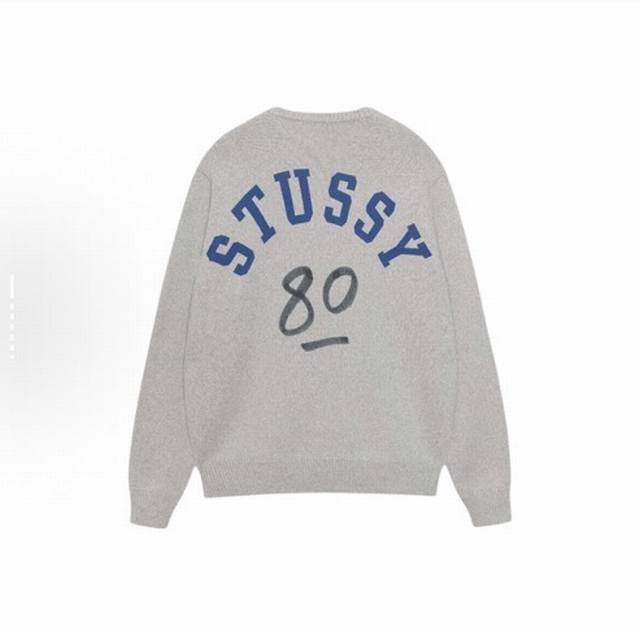 Style number Xb3009# Exclusive style, authentic mold Stussy Fw25 letter 80 sweat