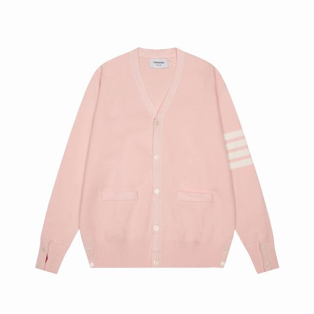 Thom Browne Willow Button Cardigan Tb classic four-bar basic style, a classic st