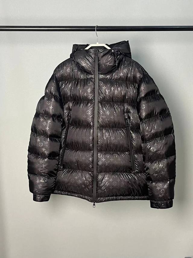 Lv Limited Edition Yayoi Kusama Hooded Down JacketClassic-cut down jacketWhite d