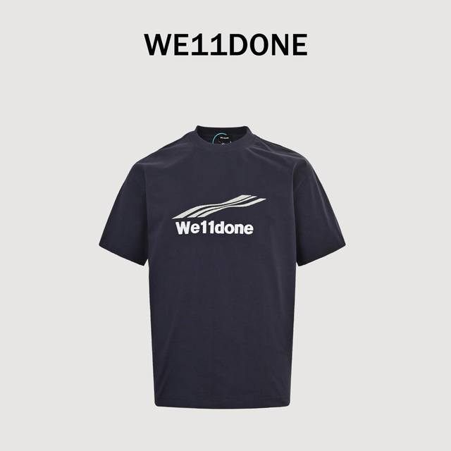 We11 Done's new summer short-sleeved T-shirt with three-letter embroidery and lo