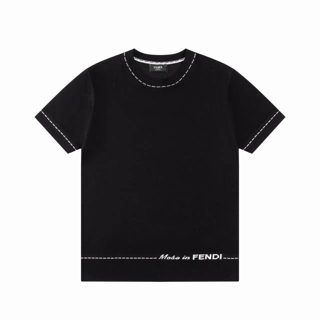 Fendi Fendi double Ff round neck short-sleeved sweater Upgraded, inspired by 198
