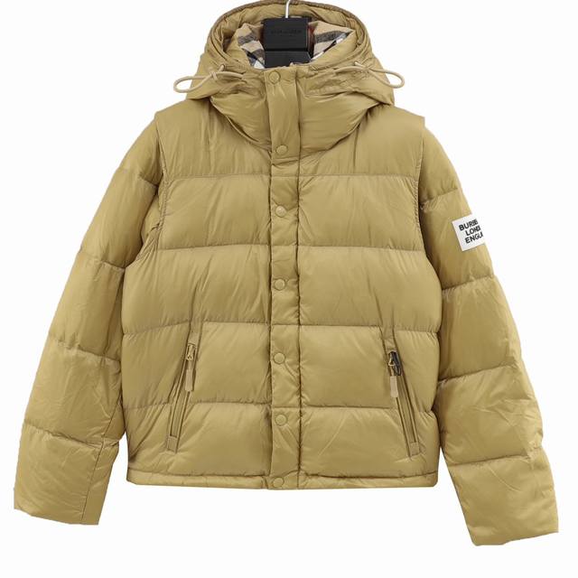 Burberry down jacket with detachable sleeves DDD. Zhou Dongyu's same detachable