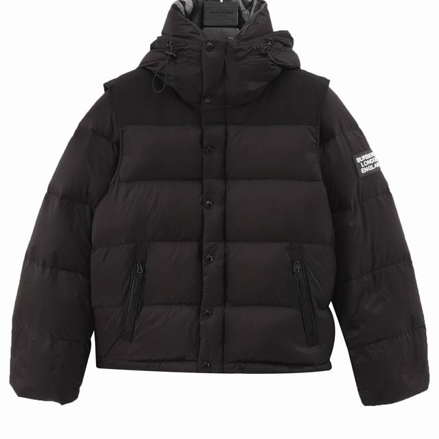 Burberry down jacket with detachable sleeves DDD. Zhou Dongyu's same detachable