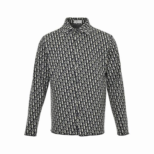 Dior Dior classic monogram full print jacquard shirt jacket The fabric is very e