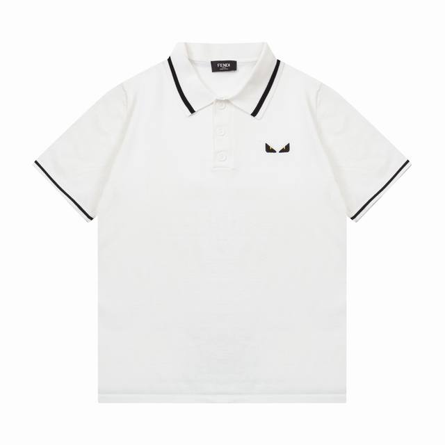 Fendi Fendi double Ff little monster eye knitted polo shirt Upgraded, inspired b