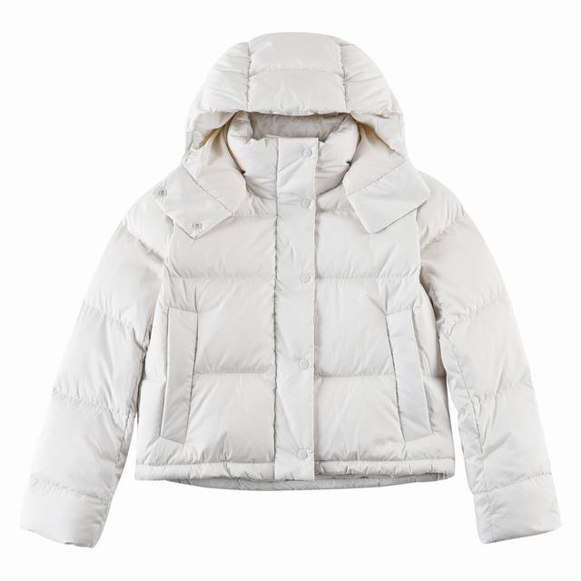 Bone White Lululemon Wunder Puff four-panel down jacket, exclusive color for the