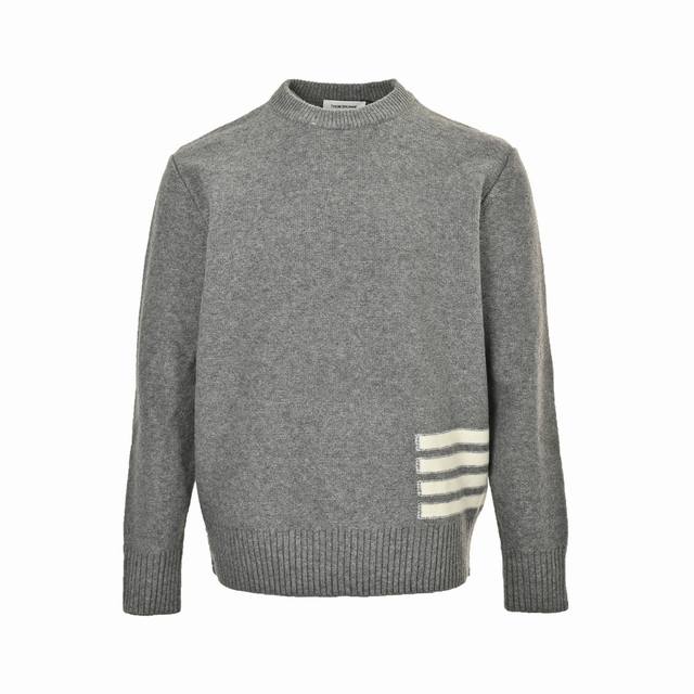 Thom Browne 23Fw Waist-High Four-Bar Crewneck Sweater Unisex Thom Browne is a vi
