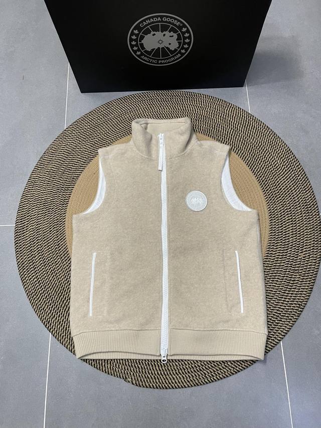 Khaki Canada Goose Canada Goose Autumn and Winter Couple Fleece Vest Jacket Colo