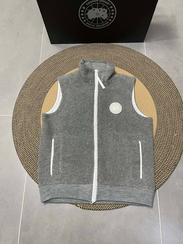Gray Canada Goose Canada Goose Autumn and Winter Couple Fleece Vest Jacket Color