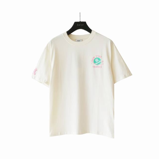 Actual details + size chart Mlb Planet-style short-sleeved shirt with a small e