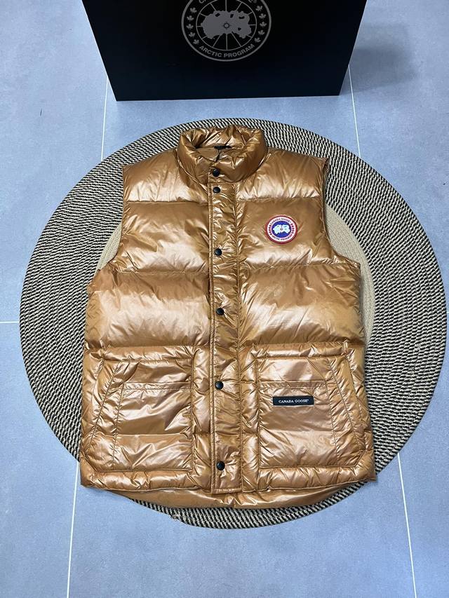Brown Canada Goose 10 vest down jacket top version classic style Xs-Xxl size P p
