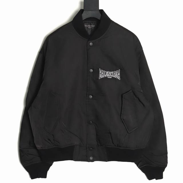 Balenciaga 24Fw slogan embroidered flight jacket counter P32 yuan purchase class