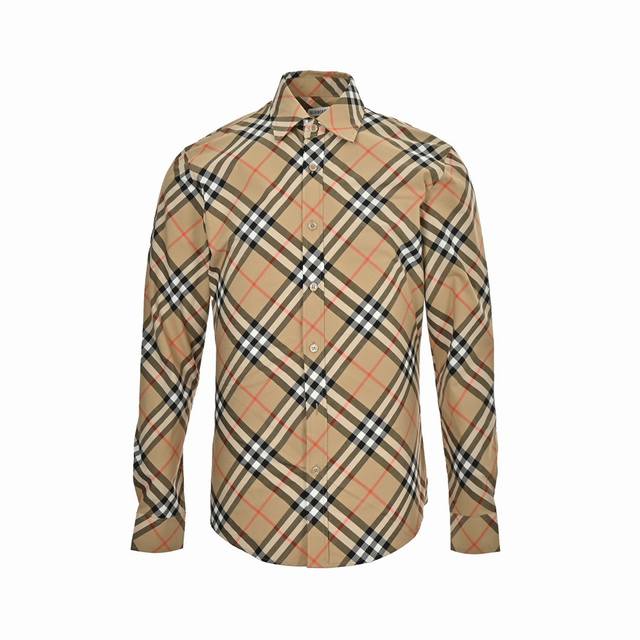 Burberry 24Ss Twill Check Long-Sleeved Shirt DDD! Hurry and grab this! Limited q