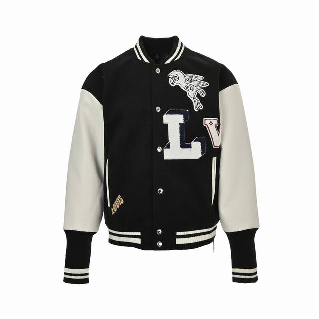 Louis Vuitton 24Fw Pegasus Towel Embroidered Baseball Jacket Lv's new baseball j