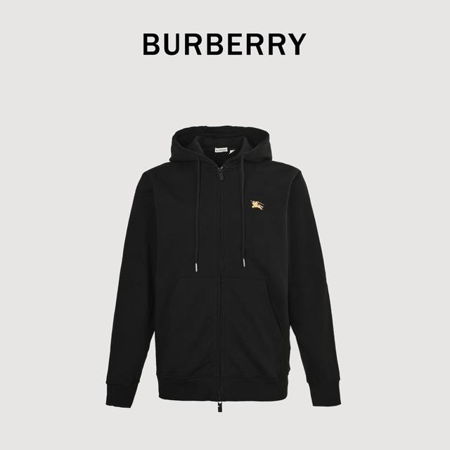 Burberry Bbr War Horse Cross Stitch Set Zipper Hooded JacketHigh-grade cotton te